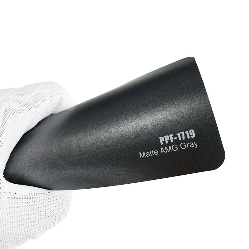 1.52x16m / 60inchx53ft PPF-1719 Matte AMG Gray Color Change Paint Protection Film 8mil Độ dày Màu sắc