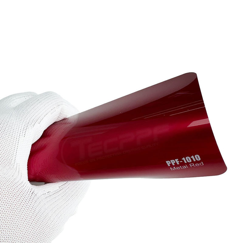 PPF-1010 kim loại màu đỏ xe hơi Ppf phủ 8mil Thay đổi màu sắc sơn bảo vệ phim
