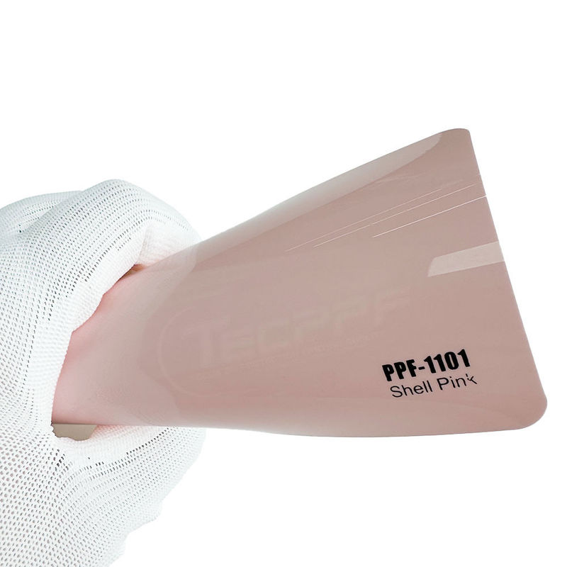 Shell Pink 8mil Thay đổi màu sắc Sơn bảo vệ phim 1.52x16m / 60inchx53ft với keo Ashland