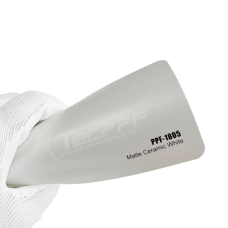 Polymeric Hydrophobic Lớp Mat Ceramic Màu trắng 8mil Thay đổi màu sắc Sơn bảo vệ phim 1.52x16m / 60inchx53ft