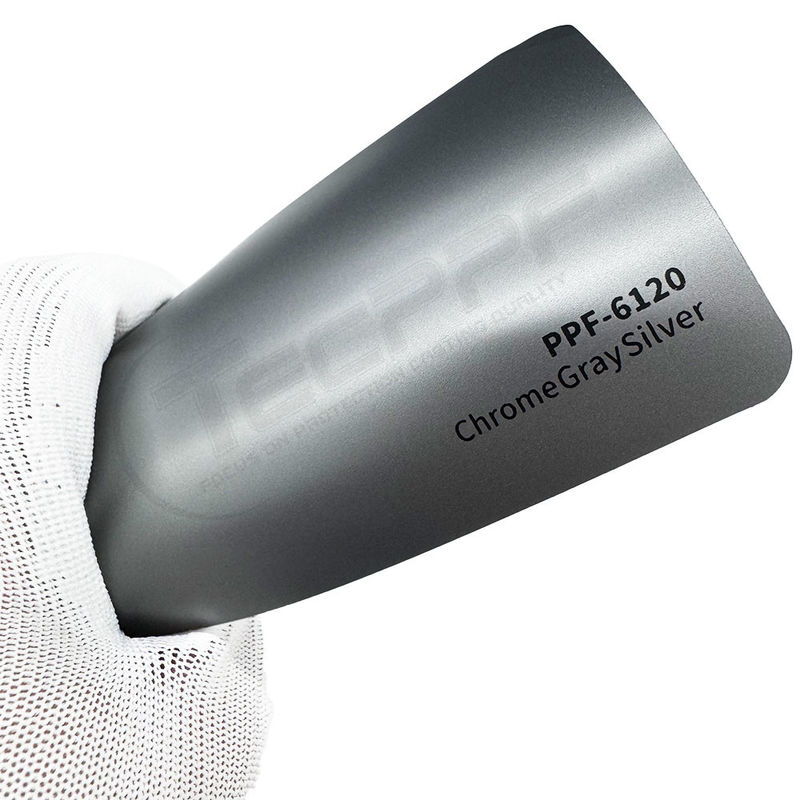 PPF-6120 Chrome Xám bạc Màu sơn bảo vệ phim 8 Mil chống trầy xước