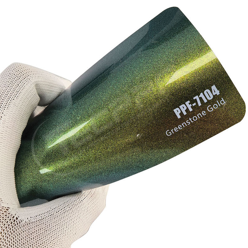 PPF-7104 Greenstone vàng màu sơn bảo vệ phim cho xe cào
