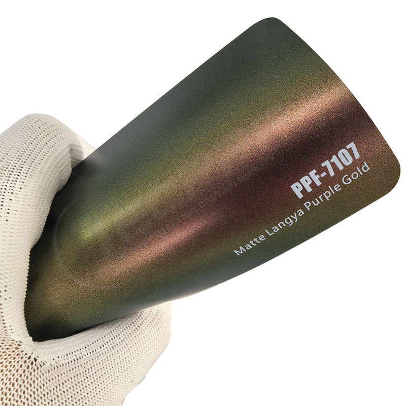 PPF-7107 Matte Langya Purple Gold Color Protective Paint Film cho xe ô tô