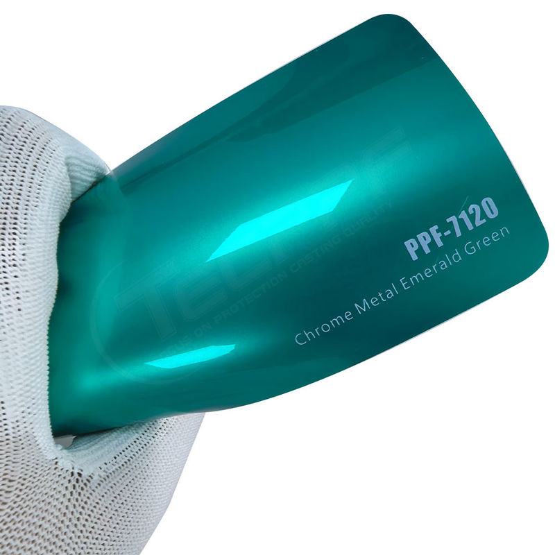 PPF-7120 Chrome Metal Emerald Green Color Protective Paint Film cho xe ô tô