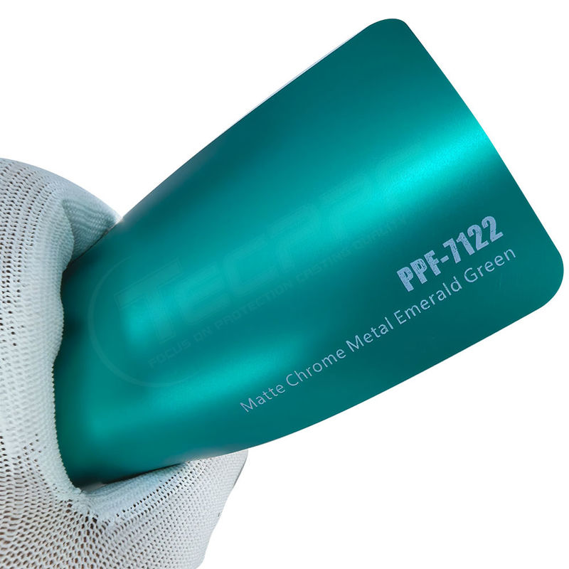 PPF-7122 Matte Chrome Metal Emerald Green Color Paint Protective Film cho xe ô tô