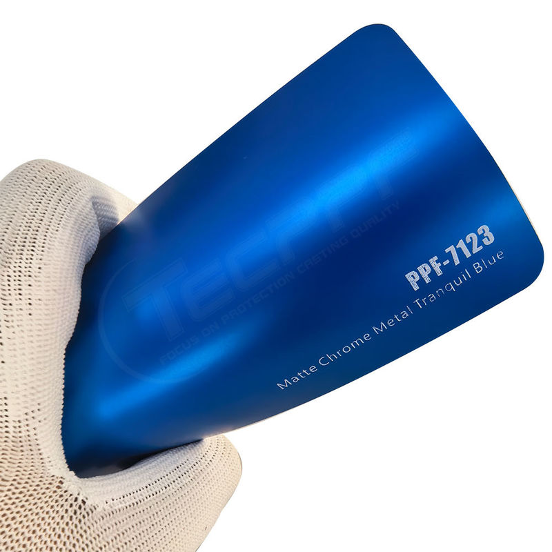 PPF-7123 Matte Chrome Metal Tranquil Blue Color Paint Protection Film Cho Xe Chọn