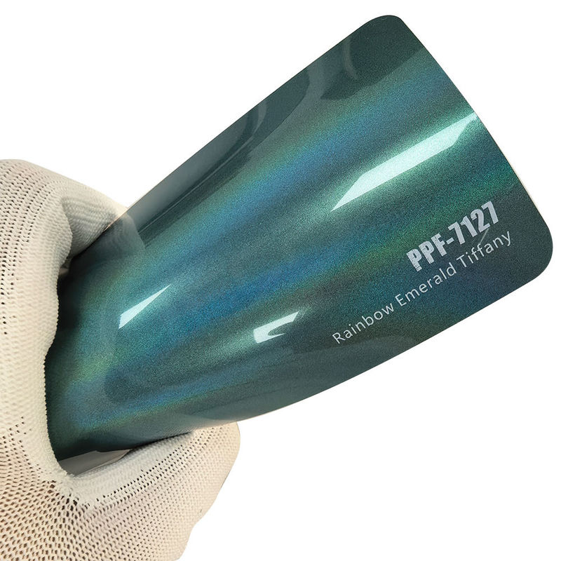 PPF-7127 Rainbow Emerald Blue Color Bảo vệ sơn sơn cho xe hơi