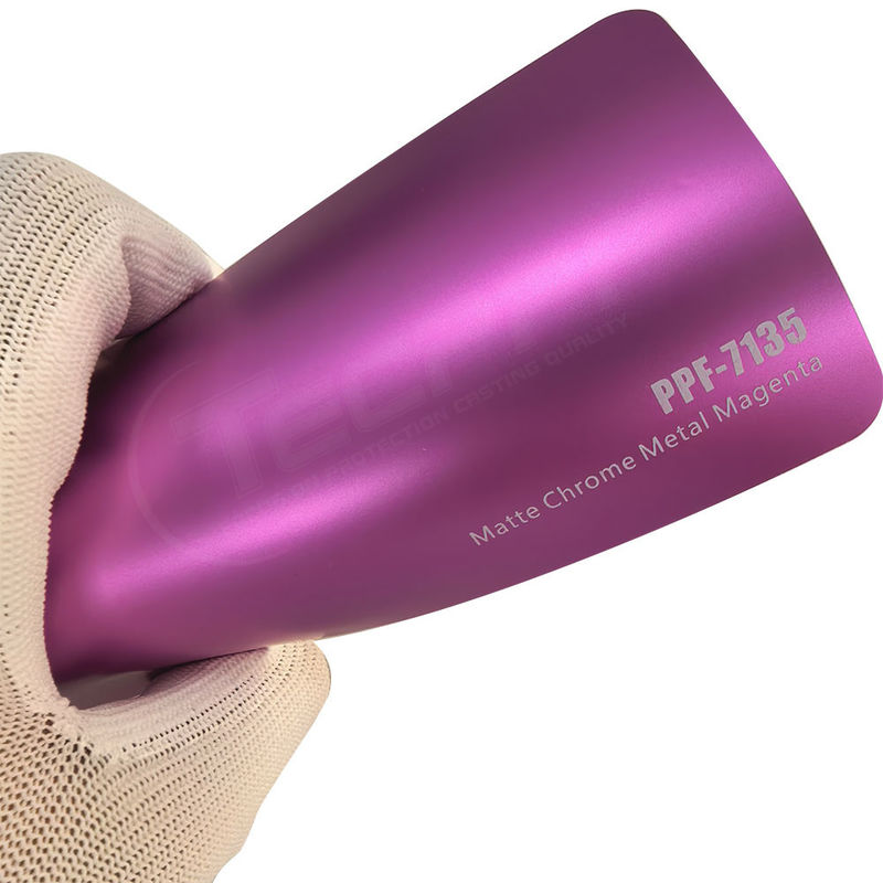 PPF-7135 Matte Chrome Metal Magenta Color Paint Protective Film cho xe ô tô