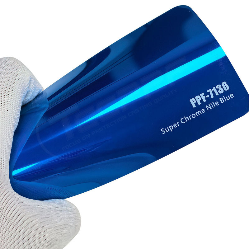 PPF-7136 Super Chrome Nile Blue Color Paint Protection Film cho xe ô tô