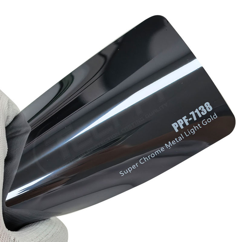 PPF-7138 Super Chrome Metal Light Gold Color Protective Paint Film cho xe ô tô