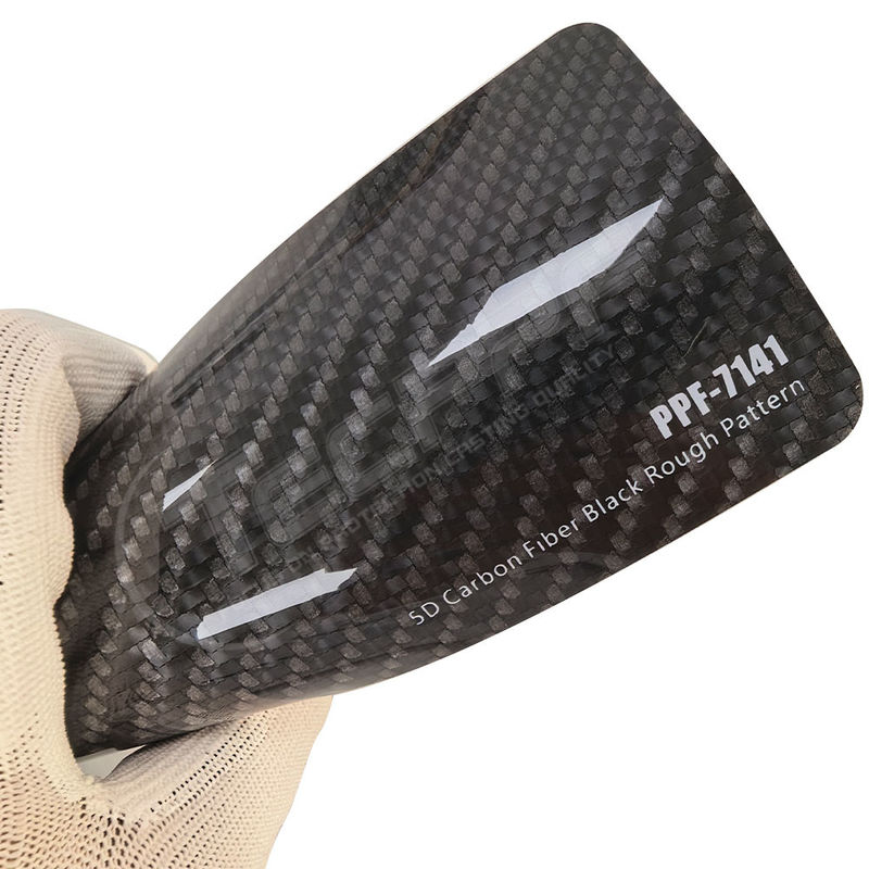 PPF-7141 5D Carbon Fiber Black Rough Pattern Màu sơn bảo vệ sơn cho xe ô tô