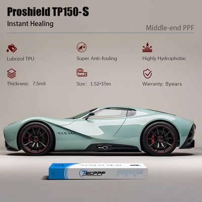 TP150-S Sơn bảo vệ sơn bóng phim chữa bệnh ngay lập tức 7.5mil PPF Clear Bra cho xe hơi