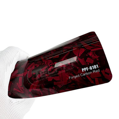 Sơn màu đỏ carbon rèn phim bảo vệ chip đá 8mil cho ô tô